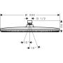 Deszczownica 30x30 cm okrągła złoty 24523990 Hansgrohe Raindance Alive S zdj.2