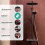 Zestaw prysznicowy ścienny termostatyczny z deszczownicą czarny 24594670 Hansgrohe Raindance Alive S zdj.4
