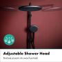 Zestaw prysznicowy ścienny termostatyczny z deszczownicą czarny 24594670 Hansgrohe Raindance Alive S zdj.6