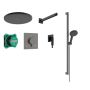 Zestaw prysznicowy podtynkowy termostatyczny z deszczownicą czarny 24622340 Hansgrohe Raindance Alive Select S zdj.1