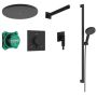 Zestaw prysznicowy podtynkowy termostatyczny z deszczownicą czarny 24622670 Hansgrohe Raindance Alive Select S zdj.1
