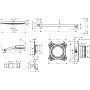 Zestaw prysznicowy podtynkowy termostatyczny z deszczownicą czarny 24624340 Hansgrohe Pulsify S zdj.2