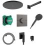 Zestaw prysznicowy podtynkowy termostatyczny z deszczownicą czarny 24630340 Hansgrohe Raindance Alive S zdj.1