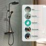 Zestaw prysznicowy ścienny termostatyczny z deszczownicą czarny 28638670 Hansgrohe Activera S zdj.4