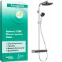 Zestaw prysznicowy ścienny termostatyczny z deszczownicą chrom 28639000 Hansgrohe Activera S zdj.1