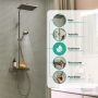 Zestaw prysznicowy ścienny termostatyczny z deszczownicą chrom 28648000 Hansgrohe Activera Q zdj.3