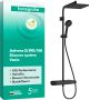 Zestaw prysznicowy ścienny termostatyczny z deszczownicą czarny 28648670 Hansgrohe Activera Q zdj.1