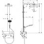 Hansgrohe Rainfinity ShowerTablet zestaw prysznicowy ścienny termostatyczny EcoSmart chrom 28742000 zdj.2