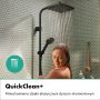 Zestaw prysznicowy ścienny z deszczownicą czarny 28748670 Hansgrohe Activera Q zdj.5