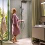 Zestaw prysznicowy ścienny z deszczownicą czarny 28748670 Hansgrohe Activera Q zdj.3