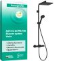 Zestaw prysznicowy ścienny z deszczownicą czarny 28748670 Hansgrohe Activera Q zdj.1