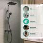 Zestaw prysznicowy ścienny termostatyczny z deszczownicą czarny 28749670 Hansgrohe Activera Q zdj.8