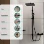 Zestaw prysznicowy ścienny z deszczownicą czarny 28757670 Hansgrohe Activera Q zdj.9