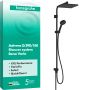 Zestaw prysznicowy ścienny z deszczownicą czarny 28757670 Hansgrohe Activera Q zdj.1