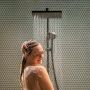 Zestaw prysznicowy ścienny z deszczownicą czarny 28757670 Hansgrohe Activera Q zdj.4