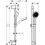 Zestaw prysznicowy ścienny chrom 28863000 Hansgrohe Activera Select S zdj.2