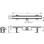Odpływ liniowy z rusztem 70 cm 56176800 Hansgrohe RainDrain Compact zdj.2