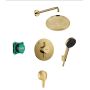 Zestaw prysznicowy podtynkowy z deszczownicą złoty 88002392 Hansgrohe Crometta zdj.1