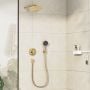Zestaw prysznicowy podtynkowy z deszczownicą złoty 88003993 Hansgrohe Crometta zdj.3