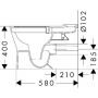 Miska WC stojąca bez kołnierza biały połysk 60135450 Hansgrohe EluPura Original Q zdj.2