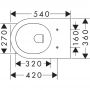 Miska WC wisząca bez kołnierza biały połysk 60142450 Hansgrohe EluPura Original S zdj.2