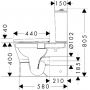 Kompakt WC + deska sedesowa biały 60205450 Hansgrohe EluPura Original S zdj.3