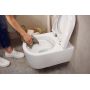 Zestaw miska + deska wolnoopadająca wisząca bez kołnierza biały 61119450 Hansgrohe EluPura S zdj.3