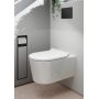 Miska WC z deską wolnoopadającą wisząca bez kołnierza spłukiwanie wirowe biały 62025450 Hansgrohe EluPura S zdj.3