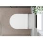 Miska WC z deską wolnoopadającą wisząca bez kołnierza spłukiwanie wirowe biały 62025450 Hansgrohe EluPura S zdj.4