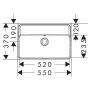 Umywalka 55x37 cm prostokątna ścienna biała 60210450 Hansgrohe Xanuia Q zdj.2
