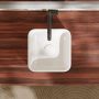 Umywalka 30x30 cm kwadratowa nablatowa biała 61074450 Hansgrohe Xuniva Q zdj.5