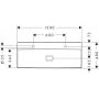 Umywalka 120x48 cm prostokątna ścienna-meblowa biała 61104450 Hansgrohe Xevolos E zdj.2