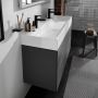 Umywalka 120x48 cm prostokątna ścienna-meblowa biała 61104450 Hansgrohe Xevolos E zdj.4