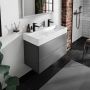Umywalka 100x48 cm prostokątna ścienna-meblowa biała 61110450 Hansgrohe Xevolos E zdj.7