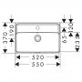 Umywalka 55x37 cm prostokątna ścienna biała 61120450 Hansgrohe Xanuia Q zdj.2