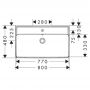 Umywalka 80x48 cm prostokątna ścienna biała 61136450 Hansgrohe Xanuia Q zdj.2