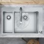 Zlewozmywak stalowy 75.5x50 cm 43310800 Hansgrohe ShowerTablet zdj.4