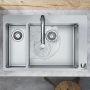 Zlewozmywak stalowy 75.5x50 cm 43309800 Hansgrohe ShowerTablet zdj.5