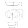 Umywalka owalna 60x35 cm 4411010 Hoesch Namur zdj.2