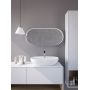 Lustro 60x120 cm owalne biały A60x120W50x4 HoM Akasaka zdj.2