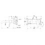 Bateria umywalkowa podtynkowa chrom BP70U01 Invena Alonia zdj.2