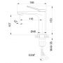 Bateria umywalkowa stojąca chrom BU70001 Invena Alonia zdj.2
