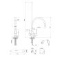 Bateria kuchenna z filtrem stojąca czarna BZ02F04 Invena Glamour zdj.2