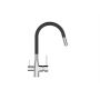Bateria kuchenna z filtrem stojąca chrom-czarna BZ02F08 Invena Glamour zdj.3