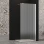 Ścianka prysznicowa walk-in 90 cm chrom półmat/szkło ze wzorem AK32199 Invena zdj.9