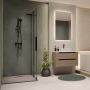 Kabina prysznicowa walk-in x100 cm chrom /szkło przezroczyste AK21101 Invena zdj.3