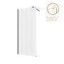 Ścianka prysznicowa walk-in 100 cm czarny półmat/ AK32105 Invena zdj.10