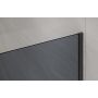 Ścianka prysznicowa walk-in 110 cm czarny półmat/szkło grafitowe AK32113 Invena zdj.5