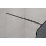 Ścianka prysznicowa walk-in 110 cm czarny półmat/szkło grafitowe AK32113 Invena zdj.6