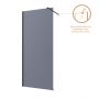 Ścianka prysznicowa walk-in 110 cm czarny półmat/szkło grafitowe AK32113 Invena zdj.8